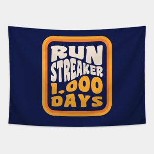 Run Streak Run Streaker 1,000 Days of Running Comma Day Tapestry