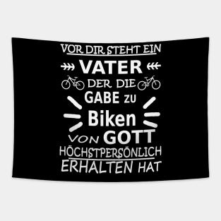 Vater Biken Downhill Männertag Tapestry