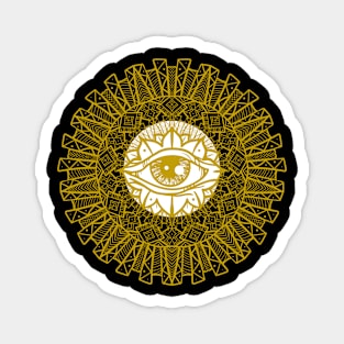 The eye sacred geometry Magnet