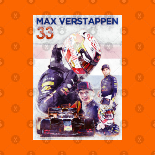 Max Verstappen 33 - Formula 1 - Tapisserie | TeePublic DE