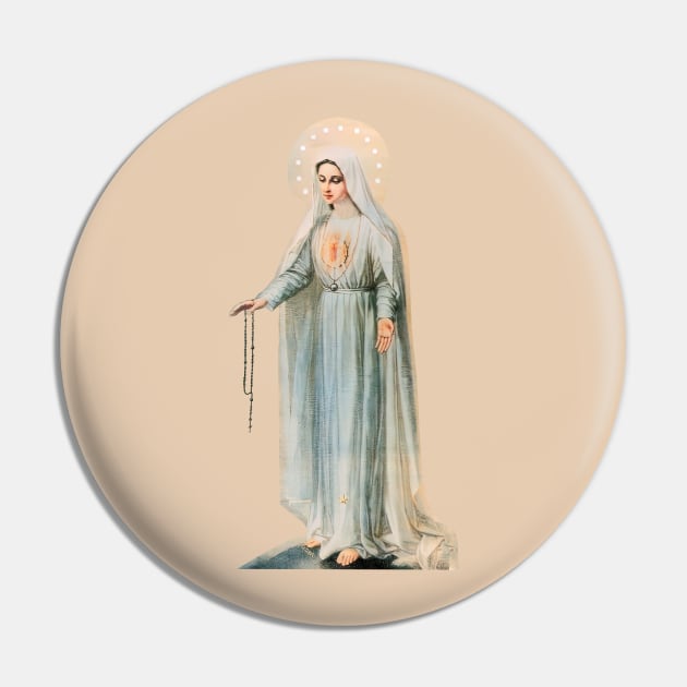 Our Lady of Rosary Pin by big_owl