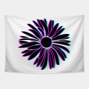 Daisy Flower glitch 3d Tapestry