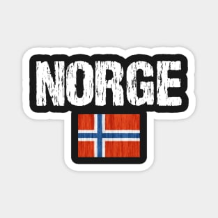 Norge Norway Flag Distressed Magnet