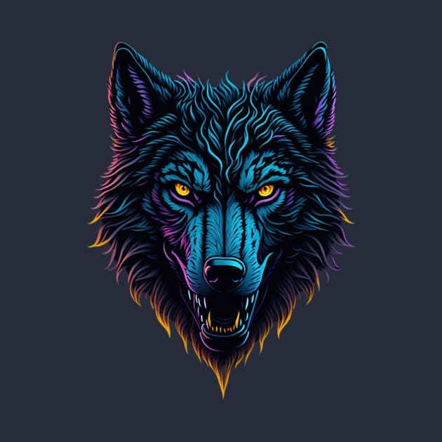 WOLF FACE by likbatonboot