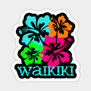 Waikiki Beach Tropical Paradise Travel Surf Ocean Vacay Magnet