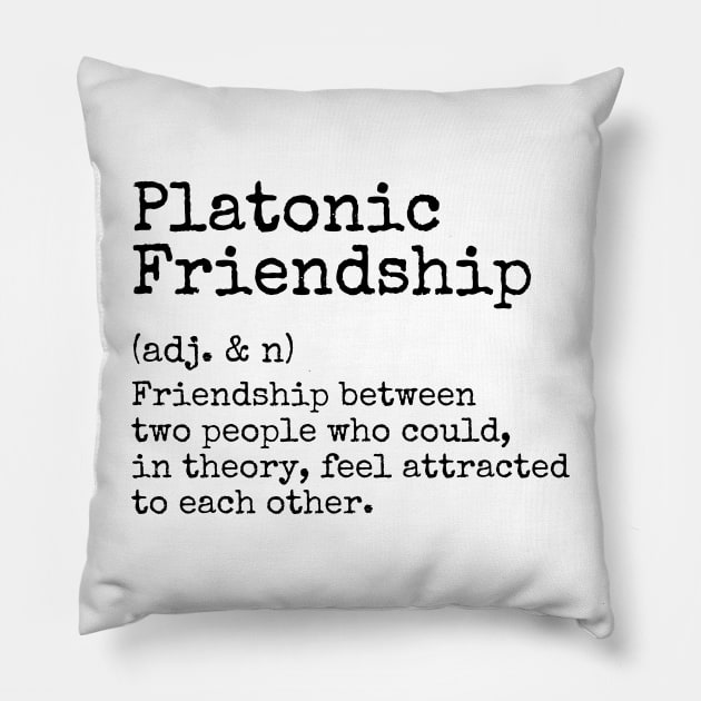 Best Friends are Kindred Spirits, Platonic Soulmates Forever Pillow by Mochabonk