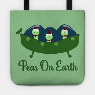 Peas on Earth Alien Holiday Design Tote