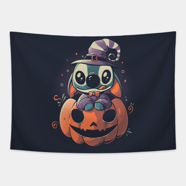 Ohana Pumpkin Tapestry by eduely