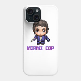 MIAMI COP - Jack Lancer - Pixel Art Phone Case