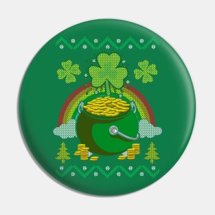 St Patricks Day Pot O Gold Pin