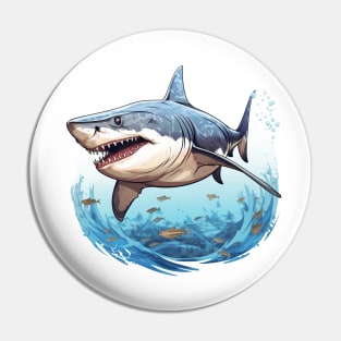 Blue Shark Pin