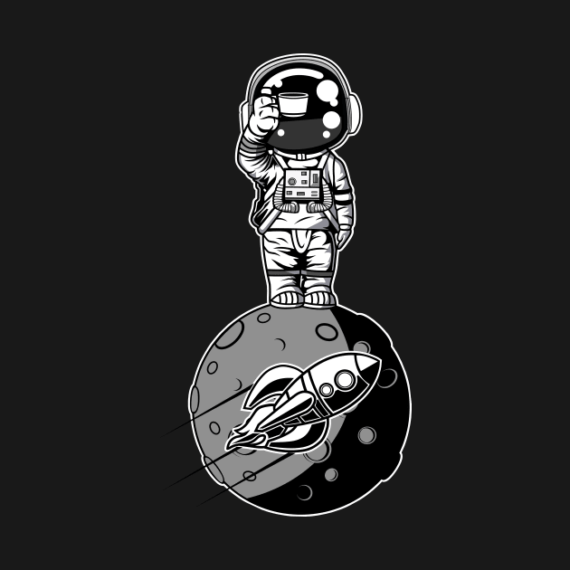 Astronaut Standing on The Moon by ArtisticParadigms