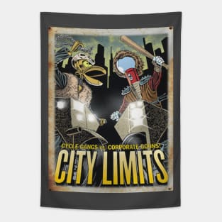 MST3K Mystery Science Rusty Barn Sign 3000 - City Limits Tapestry