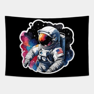 Astronaut Watercolor Tapestry