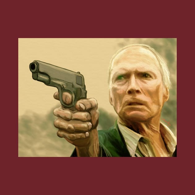 Clint Eastwood as Walt Kowalski in Gran Torino by charlipadart