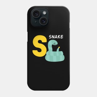 Snake alphabet S funny Phone Case