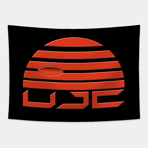 United Jupiter Company Logo Tapestry by Scud"