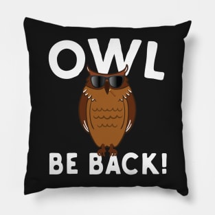 Owl Be Back Pillow