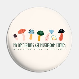 Mushroom friends Pin