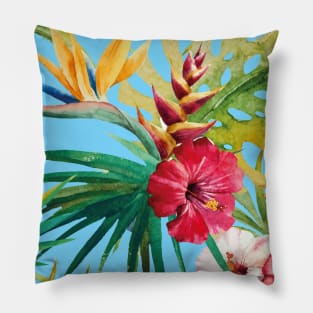 Tropical floral pattern Pillow