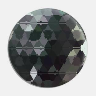 Gray Mosaic Pixel Tile Print Boho Pin