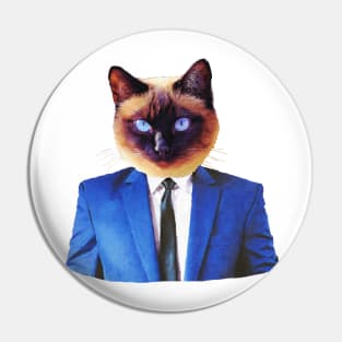 Business Cat Pin