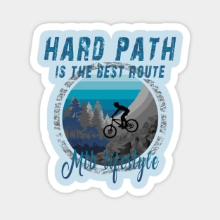 Mountain bike. Blue. Magnet