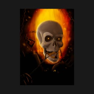 Ghost Rider eating a Marshmallow T-Shirt