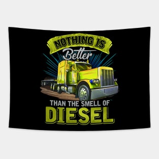 Big Rig Semi Driver | Nothings Better Than Diesel | Trucker Tapestry