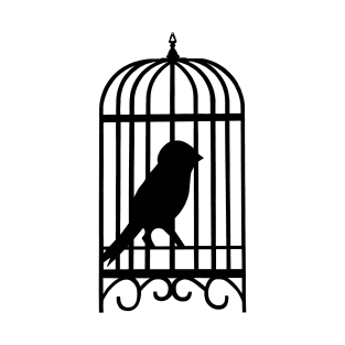 black bird black cage T-Shirt