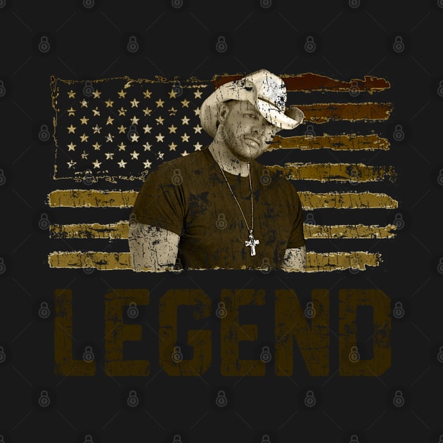 American Toby Flag Keith Musician Legend by Viinlustraion