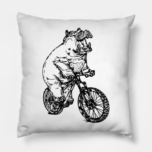 SEEMBO Hippopotamus Cycling Bicycle Bicycling Biking Bike Pillow