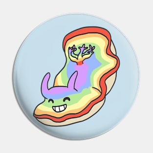 Gay Pride Sea Slug Pin