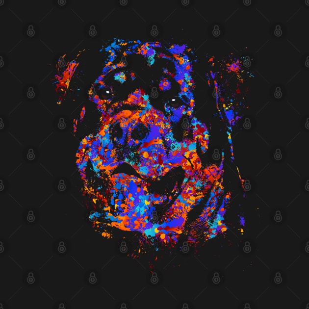 Colorful Rottweiler  - Metzgerhund by Nartissima