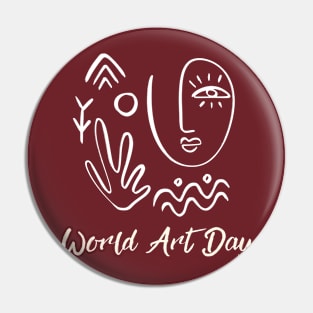 World Art Day Pin