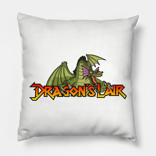 Dragon's Lair Sear Pillow by Vault Emporium