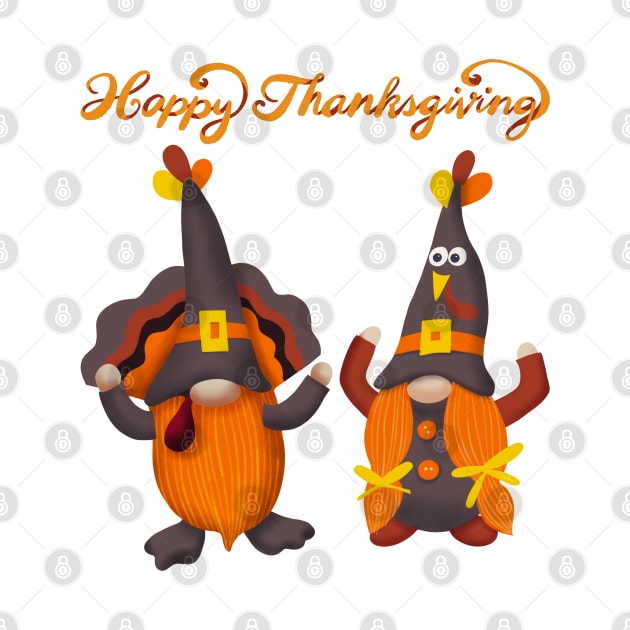 Happy Thanksgiving Gnomes by MyVictory