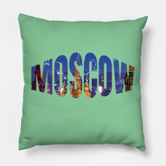 Moscow Cool Gift For Russia Lovers Pillow by klimentina