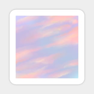 Sky Purple and Pink Sunset Aesthetic lofi art Magnet