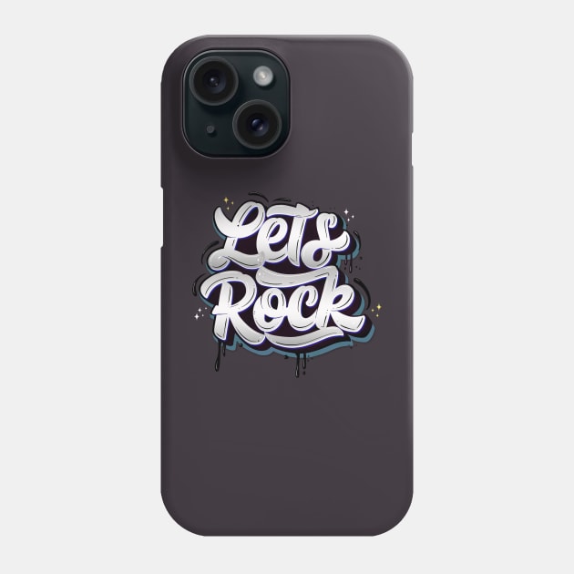 Let's rock Phone Case by CalliLetters