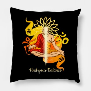 Harmony in Stillness - Find your Balance Pillow