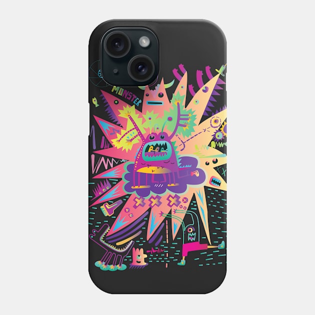 Toxic monster Phone Case by now83