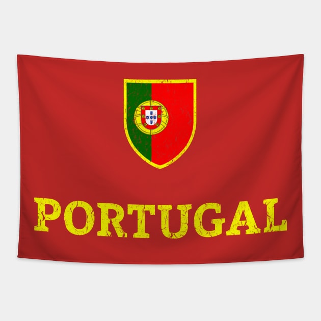 Vintage Portugal Flag Tapestry by vladocar