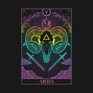 Zodiac sign tarot card Aries T-Shirt