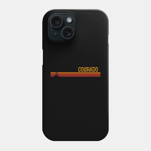 Retro Vintage Colorado Stripes Design Phone Case by MalmoDesigns