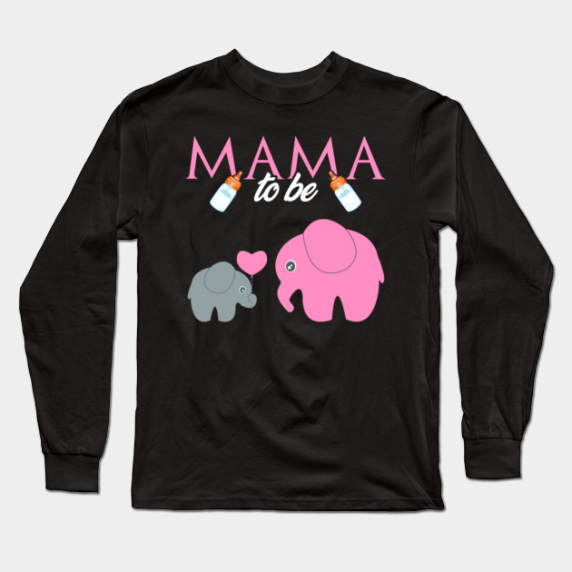 Mama To Be Elephant Baby Shower For Boys T Shirt Outfit Tee Mama