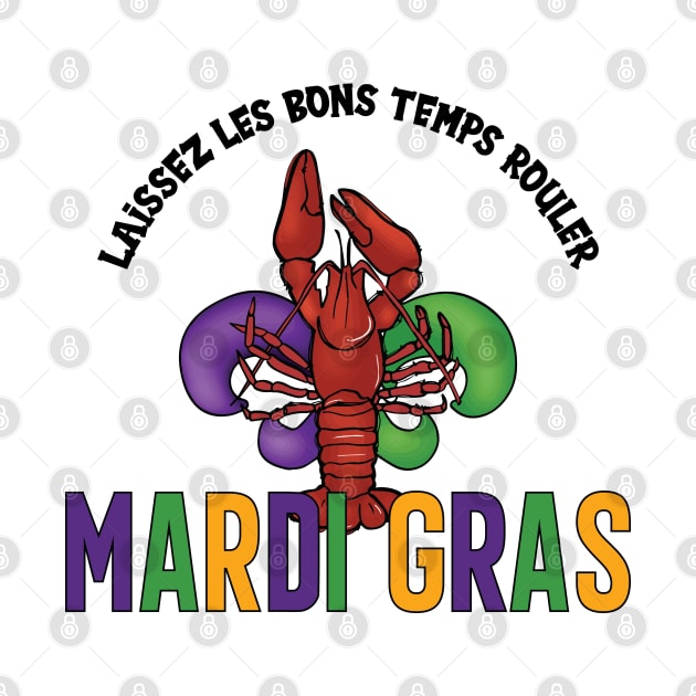 Crawfish Mardi Gras by Statewear