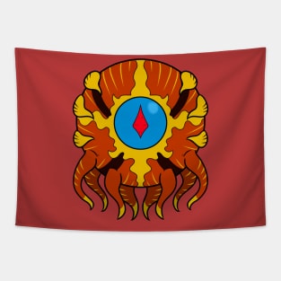 Beholder-Red Orange Tapestry