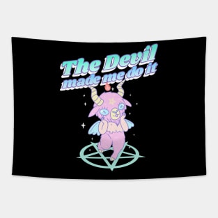 The Devil Made Me Do It Tapestry