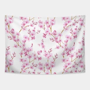 Sakura spring cherry blossom small flowers Tapestry